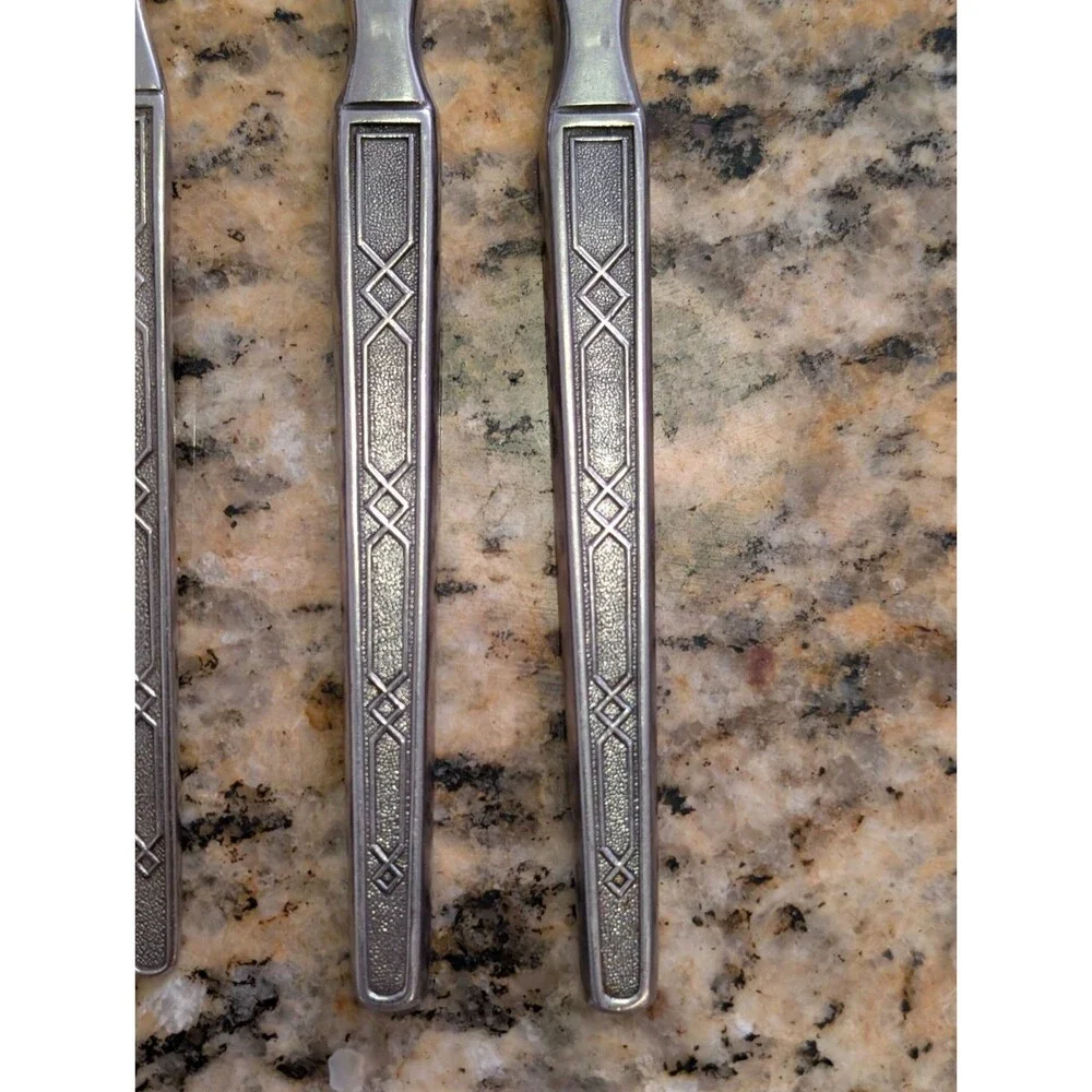 Vintage Hanford Forge Cambria Stainless Flatware Set 6 Japan 1960s 70s